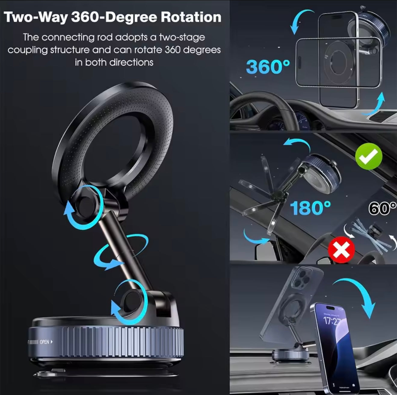 MagVac Strong Phone Mount